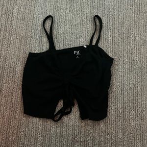 Black crop top. Pacsun
